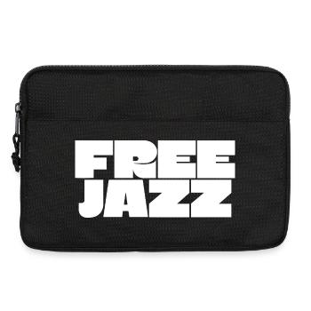 Free Jazz fettes Logo - Laptoptasche 13" - Schwarz - Vorne