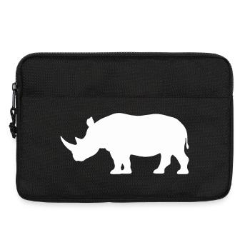 Rhino Silhouette Minimaliste - Sacoche pour ordinateur portable 13 pouces - noir - Devant