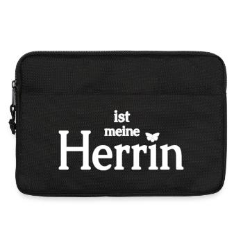 Selbstgestalen Name der Herrin - Laptoptasche 13" - Schwarz - Vorne