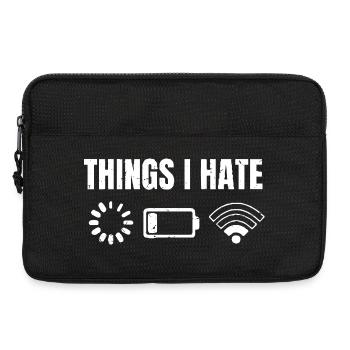 Dinge, die ich hasse - Laptoptasche 13" - Schwarz - Vorne