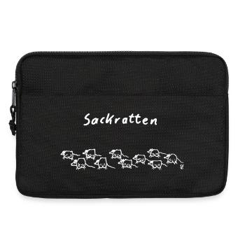 Sackratten - Laptoptasche 13" - Schwarz - Vorne