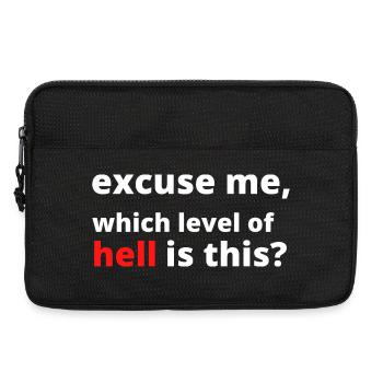 Lustige sarkastische Spruch - Laptoptasche 13" - Schwarz - Vorne