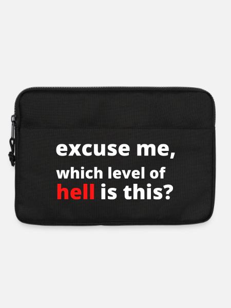 Lustige sarkastische Spruch - Laptoptasche 13" - Schwarz