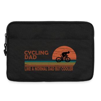 Papa cycliste - Sacoche pour ordinateur portable 13 pouces - noir - Devant