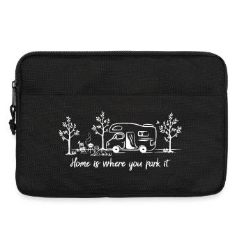 Camping-car Home est l’endroit où vous le garez en cadeau - Sacoche pour ordinateur portable 13 pouces - noir - Devant