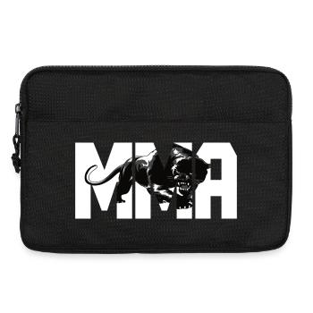 MMA design with a big cat - Laptop bag 13" - black - Front