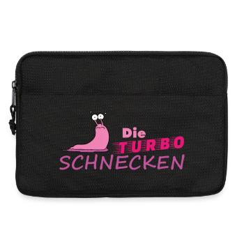 Muddy run shirt mud Matsch Laufshirt Team Schnecke - Laptoptasche 13" - Schwarz - Vorne