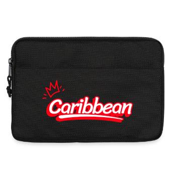 Karibik in Rot - Laptoptasche 13" - Schwarz - Vorne