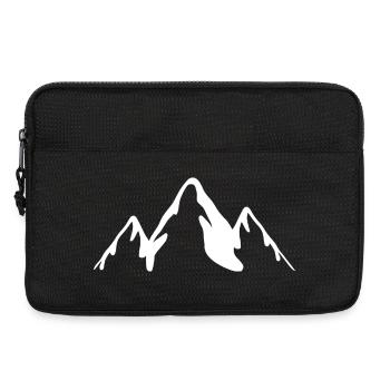 Montagnes Blanches - Sacoche pour ordinateur portable 13 pouces - noir - Devant