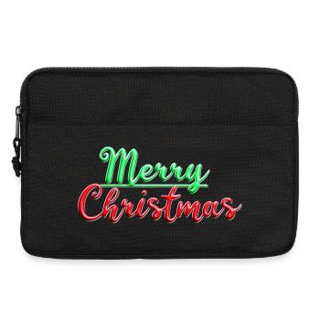 Merry Christmas Colorful - Laptop bag 13" - black - Front