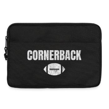 Cornerback Grunge Football - Laptop bag 13" - black - Front