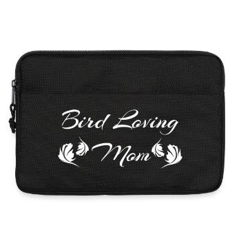 tolle vogelsprüche, Bird loving mom - Laptoptasche 13" - Schwarz - Vorne