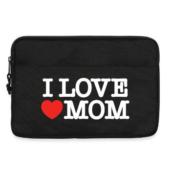 Ich liebe Mama (dunkel) - Laptoptasche 13" - Schwarz - Vorne