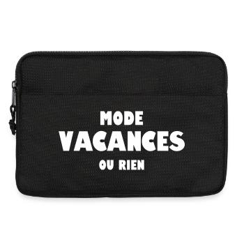 Mode vacances ou rien - Sacoche pour ordinateur portable 13 pouces - noir - Devant