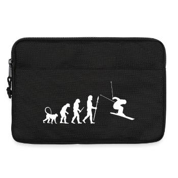 Évolution du ski - Sacoche pour ordinateur portable 13 pouces - noir - Devant