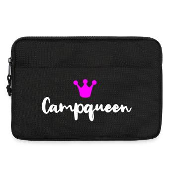 Camp Queen Vector Queen Humour Camping Camper Fan - Sacoche pour ordinateur portable 13 pouces - noir - Devant
