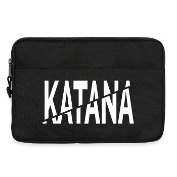 Katana-Schnitt - Laptoptasche 13" - Schwarz - Vorne