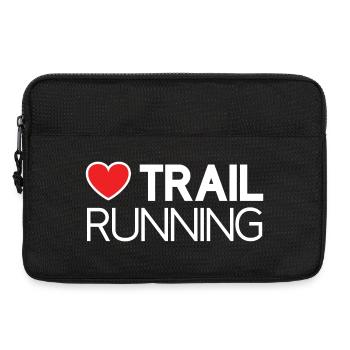 J’adore le trail running - Sacoche pour ordinateur portable 13 pouces - noir - Devant