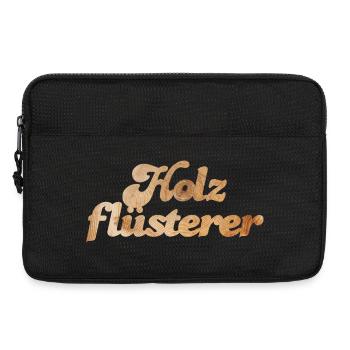 Holz Tischler Fan coole lustige Sprüche Maserung - Laptoptasche 13" - Schwarz - Vorne