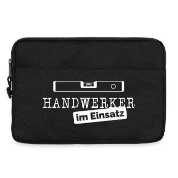Handwerk Wasserwaage Handwerker Symbol Bau Sprüche - Laptoptasche 13" - Schwarz - Vorne