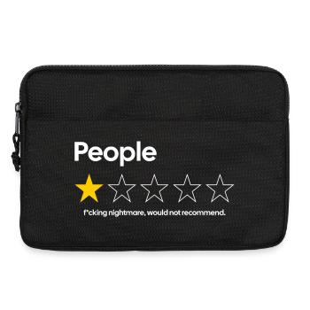 People – 1 Star Review | Nightmare - Laptop bag 13" - black - Front