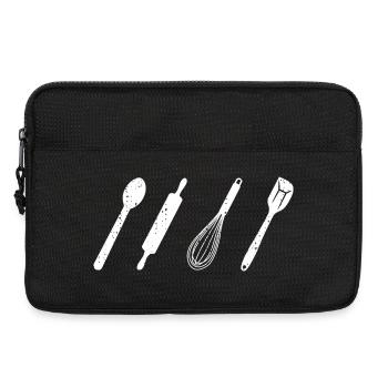 Ustensiles de cuisine - Sacoche pour ordinateur portable 13 pouces - noir - Devant