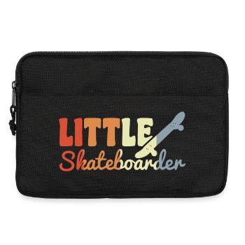 Petit Skateboarder Look Vintage - Sacoche pour ordinateur portable 13 pouces - noir - Devant