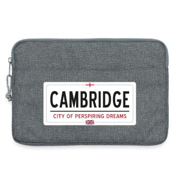 Cambridge town sign - Laptop bag 13" - heather grey - Front