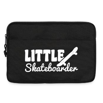 Lustiger kleiner Skateboarder - Laptoptasche 13" - Schwarz - Vorne