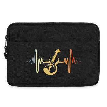 Violon Vintage - Sacoche pour ordinateur portable 13 pouces - noir - Devant