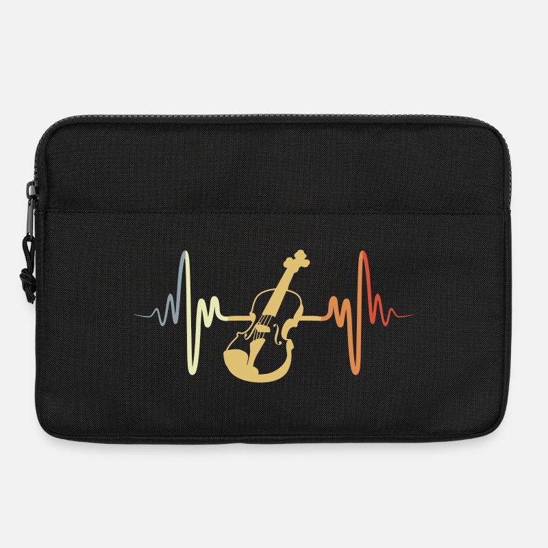 Vintage Geige - Laptoptasche 13" - Schwarz