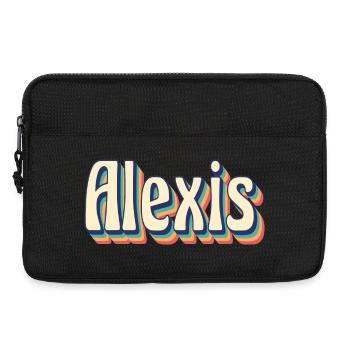 vintage retro Alexis t-shirt t-shirt gift idea - Laptop bag 13" - black - Front