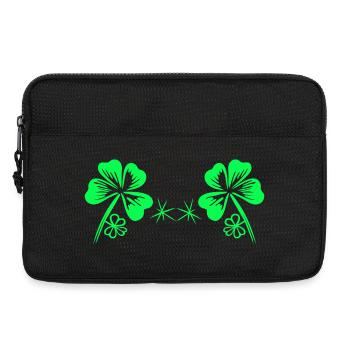Soutien-gorge St Patrick’s Day Shamrock Soutien-gorge Bikini - Sacoche pour ordinateur portable 13 pouces - noir - Devant