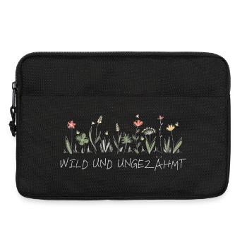wiesenblume wild und ungezähmt wildblume frühling - Laptoptasche 13" - Schwarz - Vorne