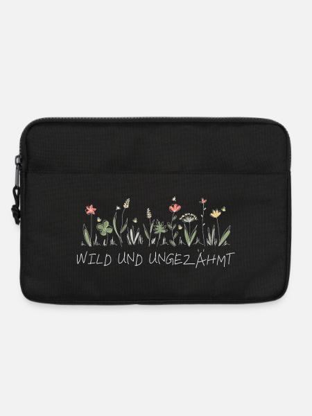 wiesenblume wild und ungezähmt wildblume frühling - Laptoptasche 13" - Schwarz