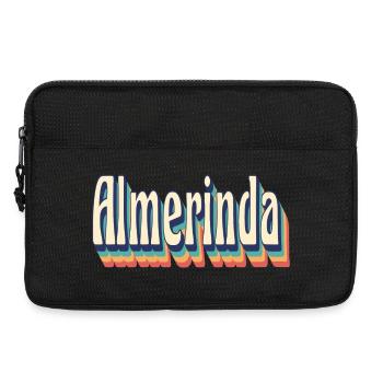 Vintage Retro Almerinda T-Shirt T-Shirt T-Shirt - Laptoptasche 13" - Schwarz - Vorne