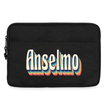 Vintage Anselmo Retro T-Shirt Gift T-Shirt - Laptop bag 13" - black - Front
