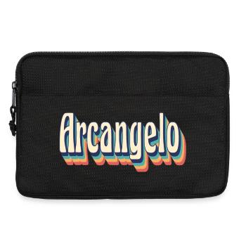 Vintage rétro archange T-Shirt cadeau T-Shirt - Sacoche pour ordinateur portable 13 pouces - noir - Devant