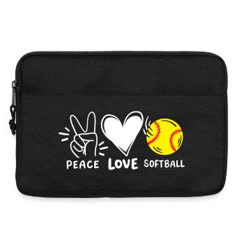 Softball-Spieler Softball - Laptoptasche 13" - Schwarz - Vorne