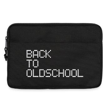 Vieille école - Sacoche pour ordinateur portable 13 pouces - noir - Devant