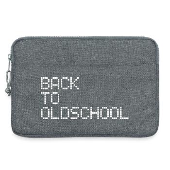Vieille école - Sacoche pour ordinateur portable 13 pouces - gris chiné - Devant