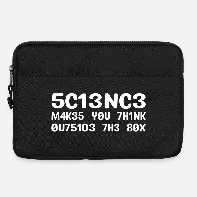 Die Wissenschaft lässt über den Tellerrand hinausschauen - Laptoptasche 13" - Schwarz
