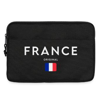 Drapeau de la France, fierté française - Sacoche pour ordinateur portable 13 pouces - noir - Devant