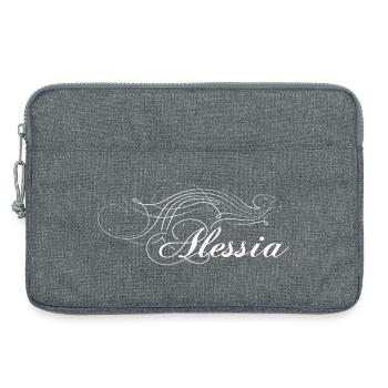 Alessia verziert weiss - Laptoptasche 13" - Grau meliert - Vorne