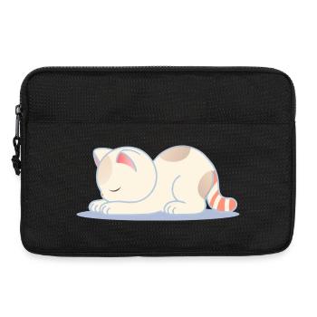 Sleeping Cat – Design pour la paix intérieure - Sacoche pour ordinateur portable 13 pouces - noir - Devant