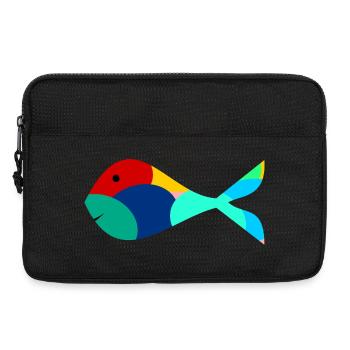FISH. SARDINE. APRIL FOOL. SEA. OCEAN - Laptop bag 13" - black - Front