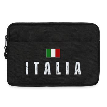 Italian flag, Italian pride - Laptop bag 13" - black - Front