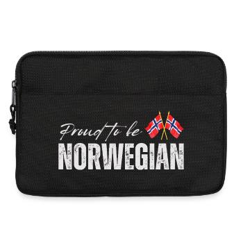 Norwegian proud, I love Norway - Laptop bag 13" - black - Front