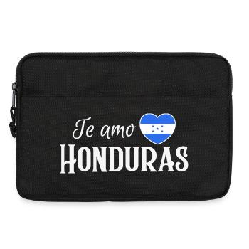 I love Honduras, made in Honduras - Laptop bag 13" - black - Front