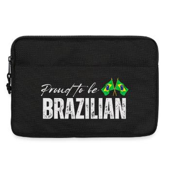 Brasilianischer Stolz, ich liebe Brasilien - Laptoptasche 13" - Schwarz - Vorne